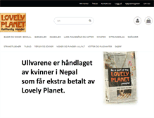 Tablet Screenshot of lovelyplanet.no